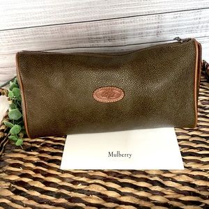 Vintage MULBERRY leather clutch. Authentic